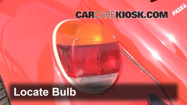 1976 Volkswagen Beetle 1.6L 4 Cyl. Convertible Éclairage Feux de marche arrière (remplacer une ampoule)